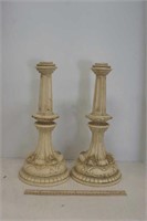 Pillar Candle Holders   set of 2