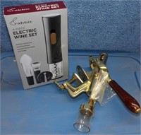 Electric Wine Set / Table Attached Cork Puller
