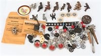LARGE LOT OF ANTIQUE & MODERN TOY PARTS
