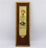 Abraham Lincoln Stevensgraph Bookmark