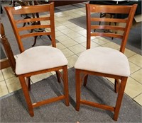 Pair of 41" Tall Bar Height Chairs