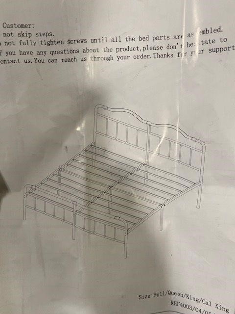 Unknown Metal bed Frame (parts)