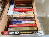 BOX OF HUGE PINE CONES BOOKS INCLUDING THE