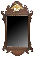 ENGLISH CHIPPENDALE STYLE MAHOGANY MIRROR