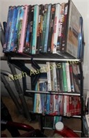 DVD's & rack