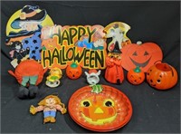 Group of Vintage Halloween Decorations