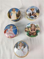 5 Danbury Mint Shirley Temple Music Boxes