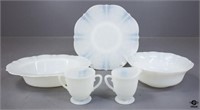 Opaline Milk Glass Dishware Serving Pieces