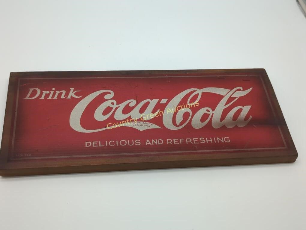 Coca-Cola Wooden Sign