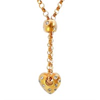 Designer 1/2 Carat Diamond Heart Necklace14k