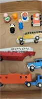 Lot of Fisher Price Little people and vehicles