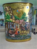 12" 11" Oval Garbage Can  emnbossed Pictures