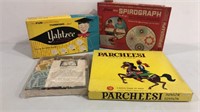 Vintage board game lot.  Yahtzee, monopoly,