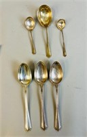 ANTIQUE STERLING SERVING SPOONS