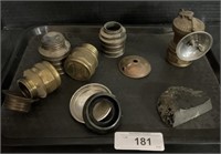 Antique Carbide Miner’s Lamp Parts, Lamp.