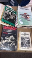 Box of old Pa. game news, hunting books , laws
