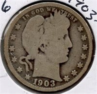 1903-O Barber Quarter