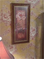Set of 2 floral pictures 10.75" x 22.75"