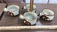 4 Ceramic Soup Bowls
