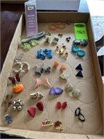 Asst Pierced & Clip Earrings & Misc