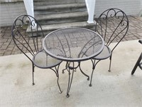 Wrought Iron Patio Furniture Table & Chairs