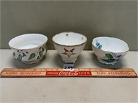 MIXED LOT SUGAR DISHES INCL ROYAL ALBERT