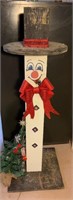 50in folk art snowman