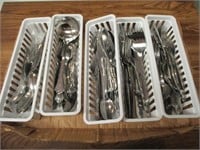 Flat of Misc Stainless Flatware