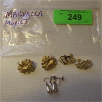 VINTAGE MARVELLA & MONET EARRINGS