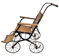 Vintage Rattan Stroller