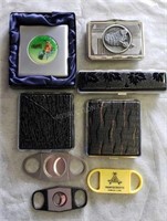 5 Asstd Cigarette Cases & Cigar Scissors