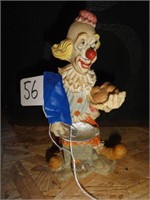 Clown Figurine Cooking over Fire (6")