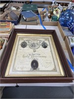 vintage NJ marriage certificate
