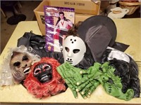 Halloween costumes, masks