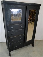 Black Painted Armoire