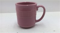 Longaberger Woven Tradition Pottery Pink Mug
