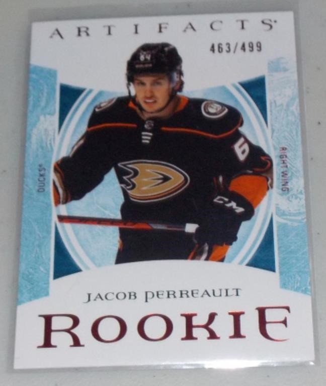 Jacob Perreault Artifacts Rookie Red #d 463/499