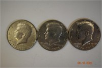 3-1776-1976 US Bicentennial Half Dollars
