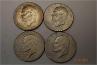 4- 1776-1976 Bicentennial US $1 Coins