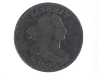 1804 Half Cent Crosslet 4, with Stems