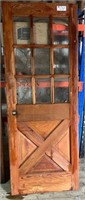 Vintage Wooden Door, 30" x 78". #OS.