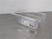 NEW 1/9 SIZE 2.5" CLEAR FOOD PAN