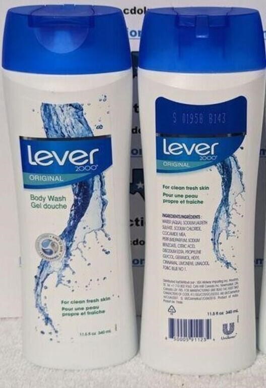 LOT OF 2 LEVER 2000 BODY WASH 11.5OZ