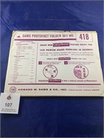 Vintage Sams Photofact Folder No 418