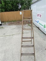 A frame wood ladder