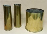 Artillery Shell Trench Art Vases.