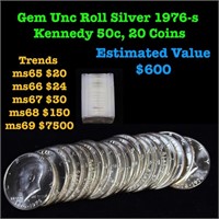 Gem Proof Roll Kennedy 50c Bicentennial 1976-s WOW