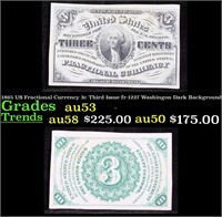 1865 US Fractional Currency 3c Third Issue fr-1227