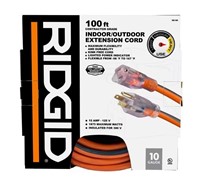 RIDGID 100 ft. 10/3 Heavy Duty Extension Cord