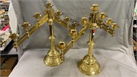 2 Brass Candelabras